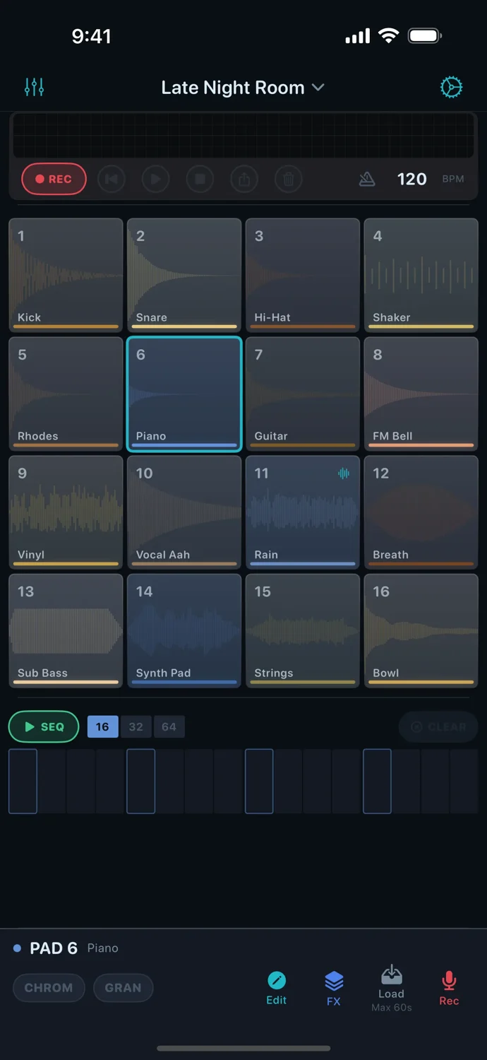 GranSample interface